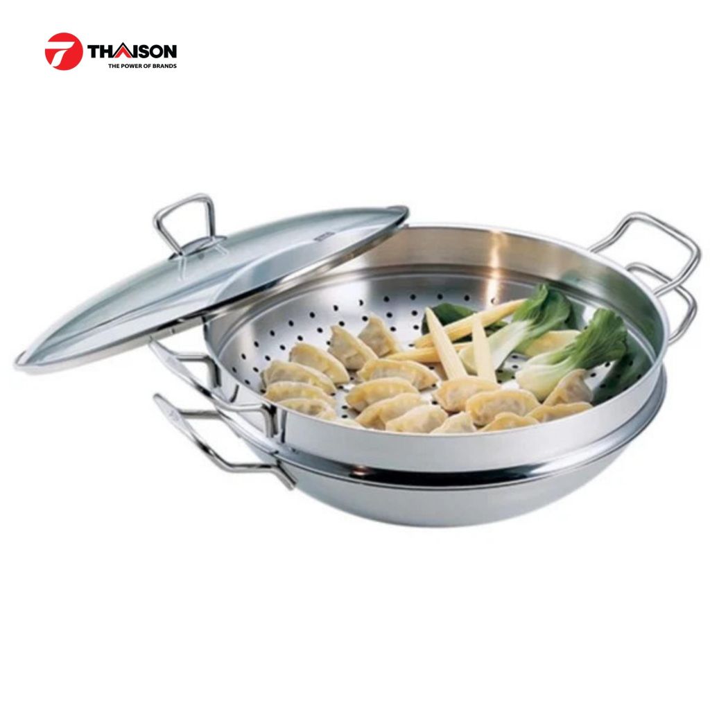 Bộ nồi lẩu + xửng hấp Fissler Nanjing 36cm