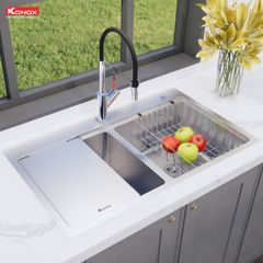 Chậu rửa bát Konox Workstation-Topmount Sink KN8651TD Dekor