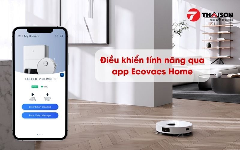 Robot hút mùi ECOVACS DEEBOT T10 OMNI bản quốc tế