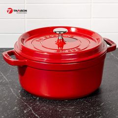 Nồi gang STAUB ROUND COCOTTE tròn màu đỏ 18CM