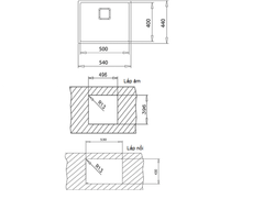 Chậu rửa bát FLEXLINEA RS15 50.40