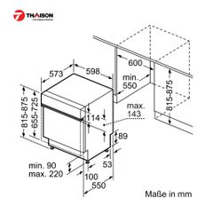 Máy rửa bát Bosch SMI8YCS01E bán âm Series 8