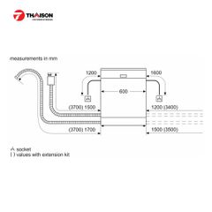 Máy rửa bát Bosch SMS46GI01P độc lập series 4