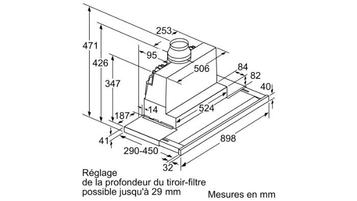 Máy hút mùi Bosch DFS097K51 Series 8