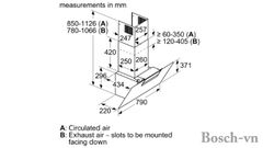 Máy hút mùi Bosch DWK87EM60B áp tường