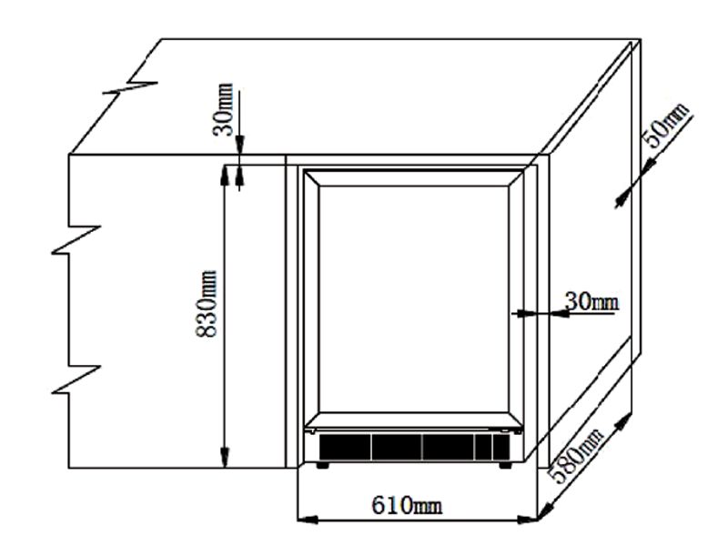 Tủ bảo quản rượu Brandt CAV50B