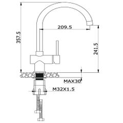 Vòi rửa bát Konox KN1206