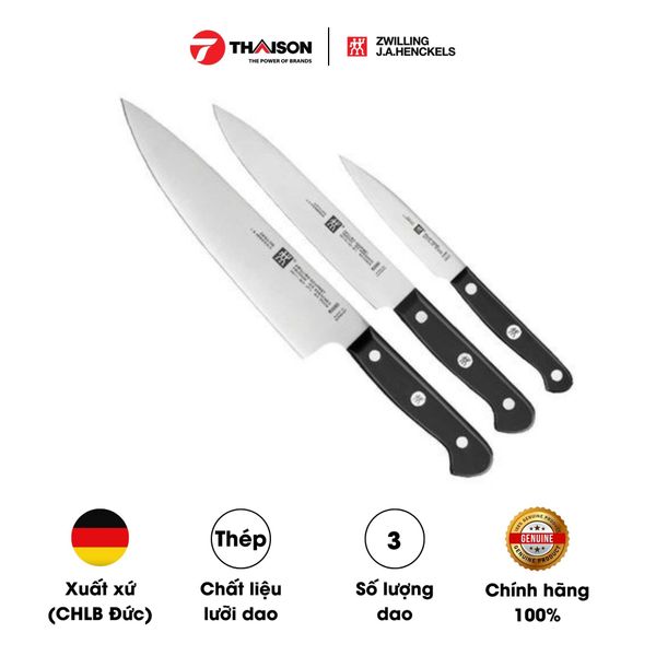 Bộ Dao Zwilling Gourtmet 3 món sắc bén và sang trọng