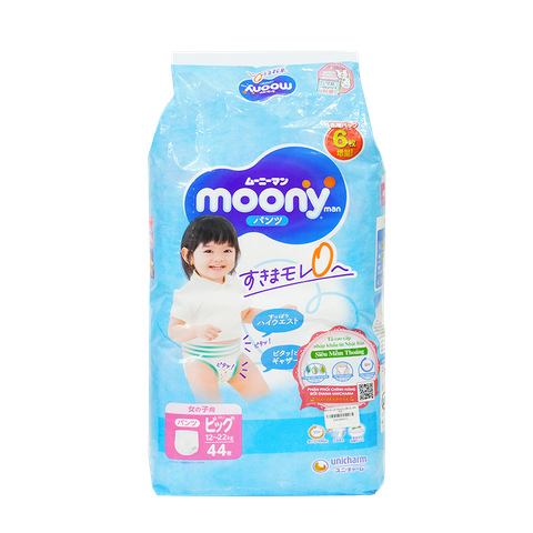 Tã Quần Xl Moony Blue 38M