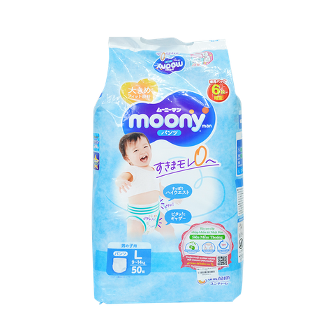 Tã Quần L Moony Blue 44M Trai