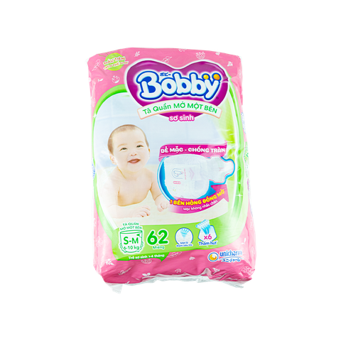 Tã Quần Bobby Mở 1 Bên S-M62