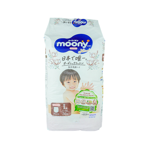 Tã Quần Xl Moony Natural 32M