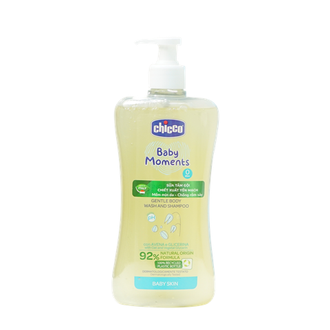 Tắm Gội Chicco Yến Mạch 500ML