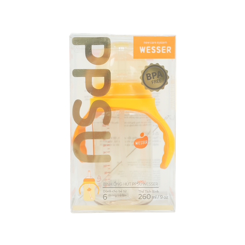 Bình Wesser PPSU Ống Hút 260ML