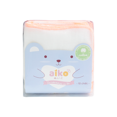 Khăn Sữa Xô Aiko Xô 3 Lớp 25X25Cm