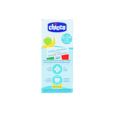 Kem Đánh Răng Chicco Chuối Táo 6M+