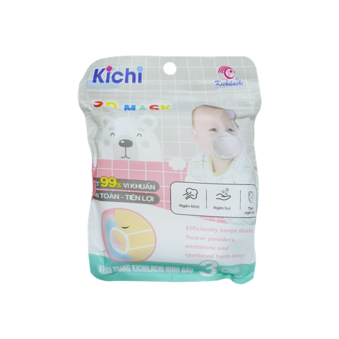 Khẩu Trang Kichi Set 3 Gấu