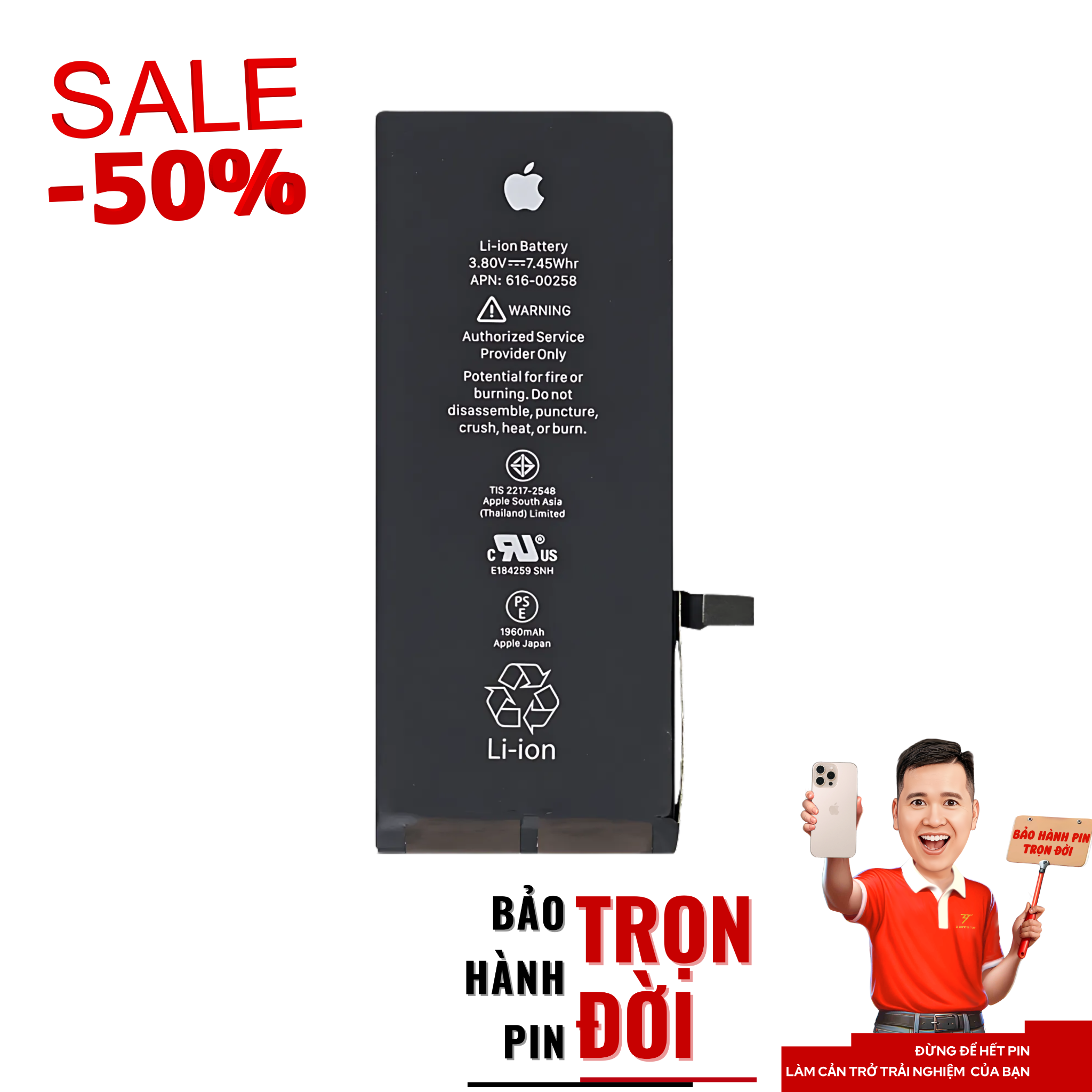 Pin iPhone 8 Plus
