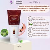 Sữa rửa mặt tạo bọt chuyên sâu COREANA ORTHIA PERFECT COLLAGEN 28 DAYS INTENSIVE AMPOULE FACIAL FOAMING CLEANSER