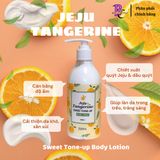 Bộ 3 sản phẩm chăm sóc BODY Hàn Quốc Jeju Tangerine Sweet Body, chiết xuất quýt làm sạch, tẩy tế bào chết, dưỡng ẩm