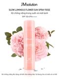 Xịt chống nắng Hàn Quốc JM Solution Glow Luminous Flower, hồng, 180ml, dưỡng ẩm, không nâng tone