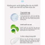 Kem chống nắng rau má Hàn Quốc Daymellow Hyaluron Cica SPF50+ PA++++ 50g dưỡng ẩm, tạo nền make up