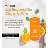 Nước tẩy trang dưỡng ẩm Verdea Jeju Tangerine Vita, nội địa Hàn, làm dịu, kiểm soát dầu, dưỡng ẩm