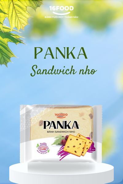 Bánh mì tươi Panka Sandwich Nho 100g