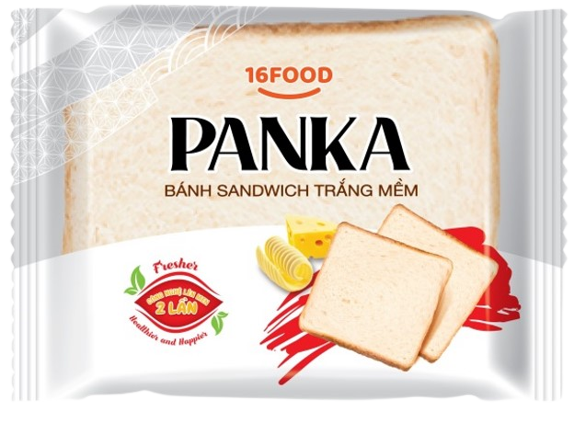 Bánh mì tươi Panka Sandwich trắng mềm 100g