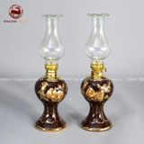 Bộ Đồ Thờ Bát Tràng đầy đủ dâng ban gia tiên men nâu đắp nổi vẽ vàng 29 vật phẩm | Bộ Thờ Cúng Gia Tiên Bát Tràng