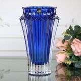 Bình hoa Pha lê Crown Jewel màu xanh dương kích thước cao 25cm