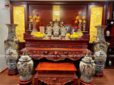 Bàn Thờ Gia Tiên đầy đủ 15 vật phẩm | Nội Thất Phòng Thờ cao cấp