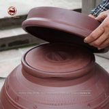 Chum Sành tài lộc 100 lít 2 nắp | Quà Tặng Cao Cấp chum sành