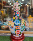 Bình phú quý Bát Tràng công danh phú quý men màu kích thước 72cm