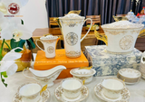 Bộ bát ăn gốm sứ nhập khẩu versace 56 vật phẩm