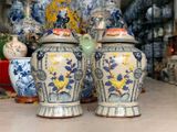 Chóe Bát Tràng Tứ Quý men rạn đắp nổi dung tích 40 lít