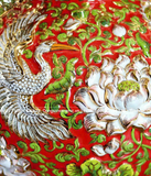 Hồ Lô Phong Thủy cửu hạc bách niên đắp nổi vẽ vàng 24k men sứ đỏ chuẩn Bát Tràng kích thước 75cm | Quà Tặng Phong Thủy hồ lô gốm sứ