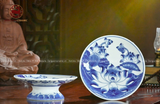 Bộ Đồ Thờ Bát Tràng men trắng khử họa tiết hoa sen 17 vật phẩm | Bộ Thờ Cúng Gia Tiên Bát Tràng