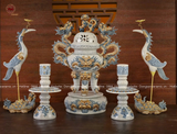 Bàn Thờ Gia Tiên đầy đủ 26 vật phẩm | Nội Thất Phòng Thờ cao cấp