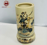 Bộ Đồ Thờ Bát Tràng họa tiết song long hoa sen men chu đậu vẽ vàng 24k 21 vật phẩm | Bộ Thờ Cúng Gia Tiên Bát Tràng