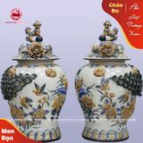 Chóe đại men rạn Phú Quý Trường Xuân cao 50cm