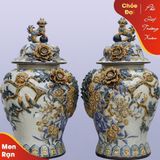 Chóe đại men rạn Phú Quý Trường Xuân cao 50cm