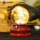 Quà Tặng Sếp Quả Cầu Phong Thủy đá thạch anh vàng đường kính 8cm
