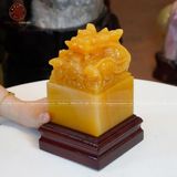 Quà Tặng Cao Cấp Ấn Rồng Ngọc Hoàng Long kích thước 10x10x15cm