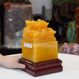 Quà Tặng Cao Cấp Ấn Rồng Ngọc Hoàng Long kích thước 10x10x15cm
