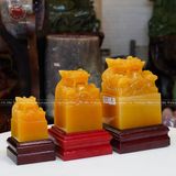 Quà Tặng Cao Cấp Ấn Rồng Ngọc Hoàng Long kích thước 10x10x15cm