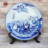 Đĩa cảnh vẽ bát tiên đường kính 70cm | quà tặng cao cấp