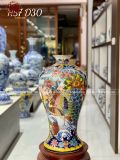 Mai bình thuận buồm xuôi gió men sứ màu kích thước cao 57cm vẽ vàng 24k