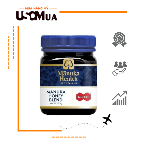 Mật Ong MANUKA HEALTH New Zealand Úc, MGO 30+, 250g