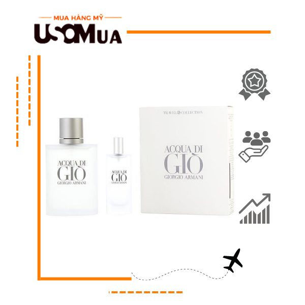 Set Nước Hoa Nam GIORGIO ARMANI Acqua Di Giò EDT 100ML + EDT 15ML